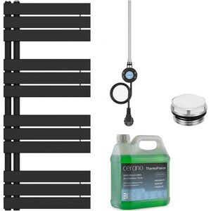 CERANO Koupelnový elektrický radiátorový set Theo L/P WIFI 600W černá matná 1200x500 mm CER-978859 obraz