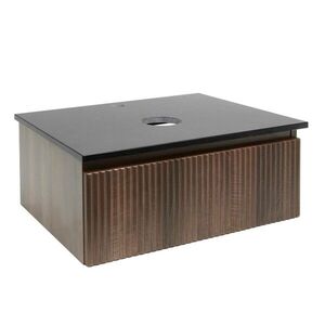 Koupelnová skříňka s žulovou deskou SAT Evolution 78x30x44, 8 cm ořech mat SATEVO80NAZ SATEVO80NAZ obraz