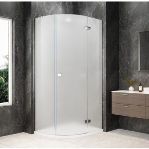 POLYSAN GLOBE CHROME čtvrtkruhový sprchový kout 1000x800, matné sklo, pravé GB2180MRC obraz