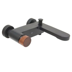 Vanová baterie SAT Fusion bez sprchového setu 150 mm páka tmavé dřevo SATBSFU222DTC SATBSFU222DTC obraz