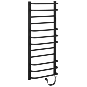 CERANO Elektrický sušák ručníků Ricardo, s displejem 229 W černá matná 1160x550 mm LIV-B-ED-12-55 obraz