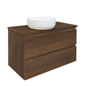 Koupelnová skříňka s krycí deskou SAT B-Way 99x50x45 cm ořech mat BWAY2100NUTDESK BWAY2100NUTDESK obraz