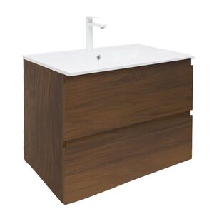 Koupelnová skříňka s umyvadlem SAT B-Way 99x50x45 cm ořech mat BWAY2100NUTU4BBI BWAY2100NUTU4BBI obraz