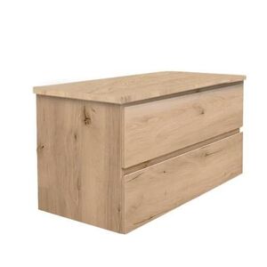 Koupelnová skříňka s dubovou krycí deskou SAT B-Way dub mat BWAY2100OAKDESK BWAY2100OAKDESK obraz