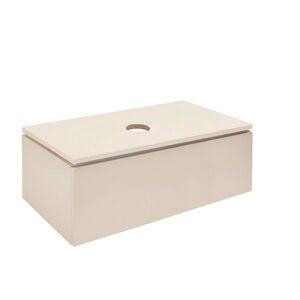 Koupelnová skříňka s krycí deskou SAT Feel 100x30x46 cm pískově béžová mat SATFEEL100BED SATFEEL100BED obraz