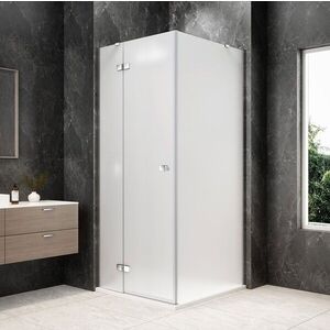 POLYSAN GLOBE CHROME čtvercový sprchový kout 900x900, matné sklo, levé GB1090-3315MLC obraz
