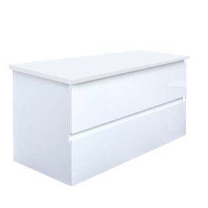 Koupelnová skříňka s krycí deskou SAT B-Way 99x50x45 cm bílá lesk BWAY2100WDESK BWAY2100WDESK obraz