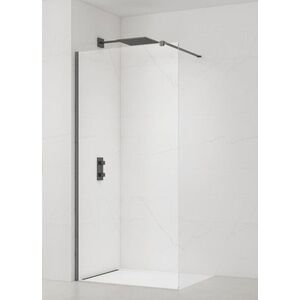 Sprchová zástěna Walk-in 100 cm SAT v barvě profilu PVD Gun metal SATBWI100PRGM SATBWI100PRGM obraz