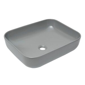 Umyvadlo na desku SAT Infinitio 50x39 cm šedá mat bez přepadu SATINF5039LGRM SATINF5039LGRM obraz