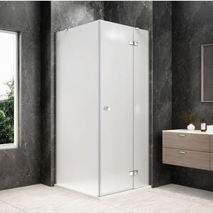 POLYSAN GLOBE CHROME čtvercový sprchový kout 900x900, matné sklo, pravé GB1090-3315MRC obraz