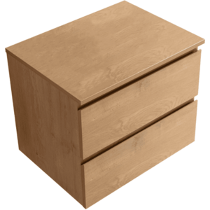 CERANO Koupelnová skříňka Carole dub medový + deska pod umyvadlo Navira Slim 18 mm 70x49, 8x46 CER-8050BD82825 obraz