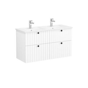 Koupelnová skříňka s umyvadlem VitrA Root 120x67x46 cm bílá mat ROOTG120WINTS ROOTG120WINTS obraz