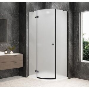 POLYSAN GLOBE GUN METAL čtvrtkruhový sprchový kout 1000x900, matné sklo, levé GB2190MLGM obraz
