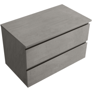 CERANO Koupelnová skříňka Carole betonově šedá + deska pod umyvadlo Navira Slim 18 mm 100x49, 8x46 CER-8050BD82982 obraz