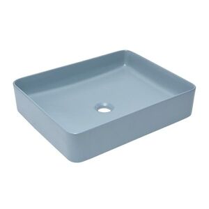 Umyvadlo na desku SAT Infinitio 50x40 cm tmavě modrá mat bez přepadu SATINF5040DBLM SATINF5040DBLM obraz