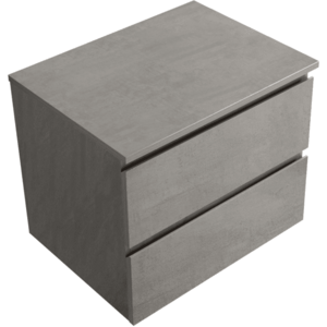 CERANO Koupelnová skříňka Carole betonově šedá + deska pod umyvadlo Navira Slim 18 mm 60x49, 8x46 CER-8050BD82985 obraz