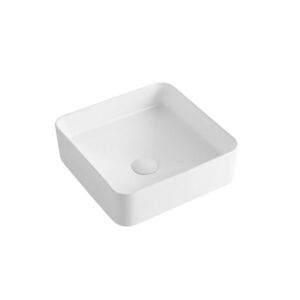 Umyvadlo na desku SAT Project 37x37 cm bez otvoru na baterii SATUMPRO3737S SATUMPRO3737S obraz