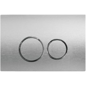 CERANO Ovládací tlačítko splachování Dualo k WC modulu Basic ABS stříbrná CER-670810 obraz