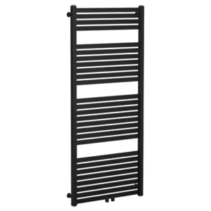 CERANO Koupelnový radiátor Vincenzo středové připojení 50mm/boční 600W černá matná 1340x600 mm LIV-WB-27-65H obraz