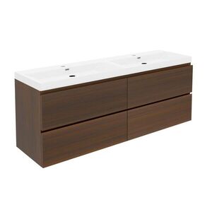 Koupelnová skříňka s umyvadlem SAT B-Way 119x50x45 cm ořech mat BWAY2120NUTU4 BWAY2120NUTU4 obraz