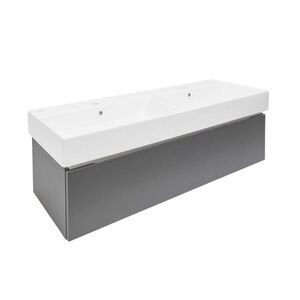 Koupelnová skříňka s umyvadlem SAT Feel 120x30x46 cm antracit mat SATFEEL120ANTU2 SATFEEL120ANTU2 obraz