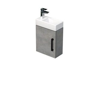 Koupelnová skříňka s umyvadlem SAT Cube Way 40x47, 5x20 cm beton mat CUBE320401DCBE CUBE320401DCBE obraz