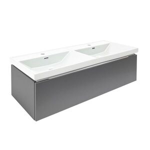 Koupelnová skříňka s umyvadlem SAT Feel 120x30x44, 8 cm antracit mat SATFEEL120ANTU4 SATFEEL120ANTU4 obraz