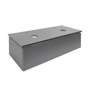 Koupelnová skříňka s žulovou krycí deskou SAT Feel 120x30x46 cm antracit mat SATFEEL120ANTZ SATFEEL120ANTZ obraz