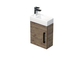 Koupelnová skříňka s umyvadlem SAT Cube Way 40x47, 5x20 cm dub Wellington mat CUBE320401DCDW CUBE320401DCDW obraz