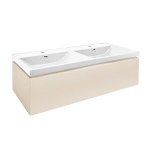 Koupelnová skříňka s umyvadlem SAT Feel 120x30x44, 8 cm pískově béžová mat SATFEEL120BEU4 SATFEEL120BEU4 obraz