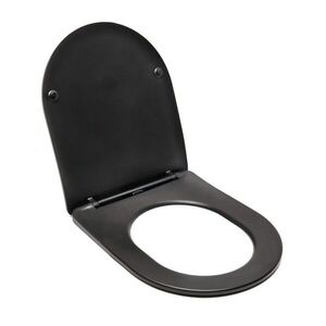 WC prkénko SAT Infinitio zakulacené černé SATINFPBKM SATINFPBKM obraz
