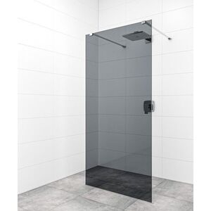 Sprchová zástěna Walk-in 80 cm SAT v barvě profilu chrom SATBWI80KSZAV SATBWI80KSZAV obraz