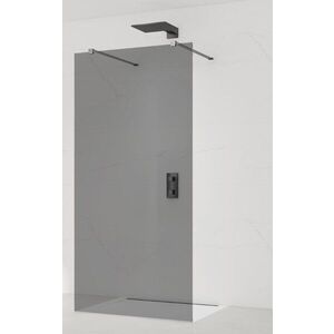 Sprchová zástěna Walk-in 80 cm SAT v barvě profilu Gun metal SATBWI80KSZAVGM SATBWI80KSZAVGM obraz
