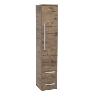 Koupelnová skříňka vysoká SAT Cube Way 32, 5x162, 5x33 cm dub wellington CUBE3CHV35DW CUBE3CHV35DW obraz