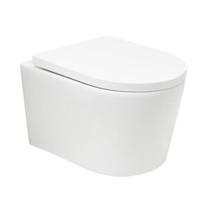 Wc s prkénkem softclose závěsné SAT Brevis bílé vírové SATBRE010RTORP SATBRE010RTORP obraz