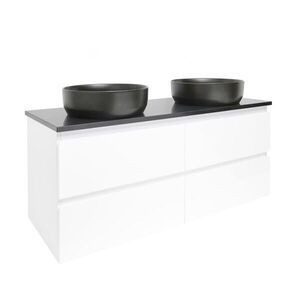 Koupelnová skříňka s krycí deskou SAT B-Way 119x50x45 cm bílá lesk BWAY2120WZ BWAY2120WZ obraz