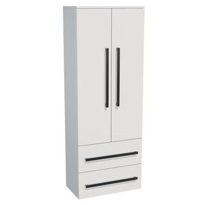 Koupelnová skříňka vysoká SAT Cube Way 60x163x33 cm bílá lesk CUBE3CHV60BL CUBE3CHV60BL obraz