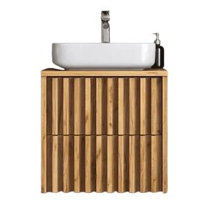 Koupelnová skříňka s krycí deskou SAT Delano 60x46 cm dub mat DELANO60ZDDE DELANO60ZDDE obraz