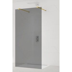 Sprchová zástěna Walk-in 110 cm SAT v barvě profilu zlatá SATBWI110KSZAVZ SATBWI110KSZAVZ obraz