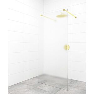 Sprchová zástěna Walk-in 80 cm SAT v barvě profilu zlatá SATBWI80MSZAVZ SATBWI80MSZAVZ obraz