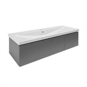 Koupelnová skříňka s umyvadlem SAT Feel 120x30x44, 8 cm antracit mat SATFEEL2120ANTU5 SATFEEL2120ANTU5 obraz