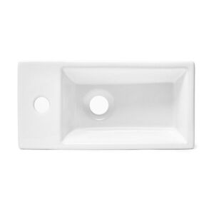 Umývátko SAT Brevis 40, 5x20, 5 cm otvor pro baterii vlevo SATBRE4020SL SATBRE4020SL obraz