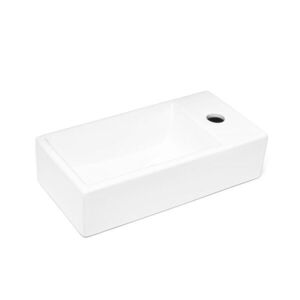 Umývátko SAT Brevis 40, 5x20, 5 cm otvor pro baterii vpravo SATBRE4020SR SATBRE4020SR obraz