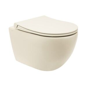 Wc s prkénkem softclose závěsné VitrA S60 taupe mat zadní odpad 7510-020-6319 7510-020-6319 obraz