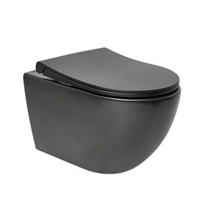Wc s prkénkem softclose závěsné VitrA S60 černá mat zadní odpad 7510-083-6319 7510-083-6319 obraz