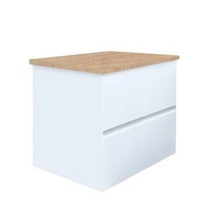 Koupelnová skříňka s krycí deskou SAT B-Way 59x50x45 cm bílá lesk BWAY260WDOAK BWAY260WDOAK obraz