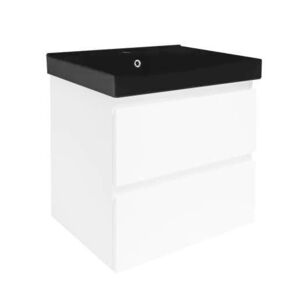 Koupelnová skříňka s umyvadlem SAT B-Way 59x50x45 cm bílá lesk BWAY260WU1B BWAY260WU1B obraz