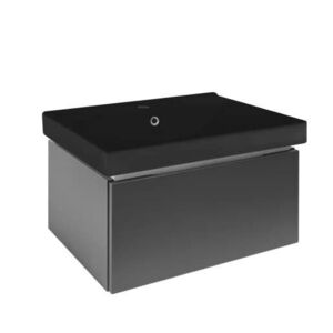 Koupelnová skříňka s umyvadlem SAT Feel 60x30x46 cm antracit mat SATFEEL60ANTU1MB SATFEEL60ANTU1MB obraz