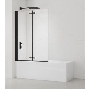 Vanová zástěna SAT SK 150x105 cm černá SATVZSKNEW105C SATVZSKNEW105C obraz