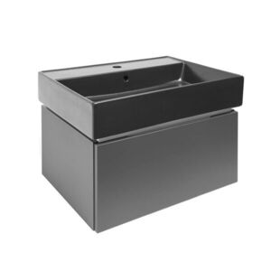 Koupelnová skříňka s umyvadlem SAT Feel 60x30x46 cm antracit mat SATFEEL60ANTU3 SATFEEL60ANTU3 obraz